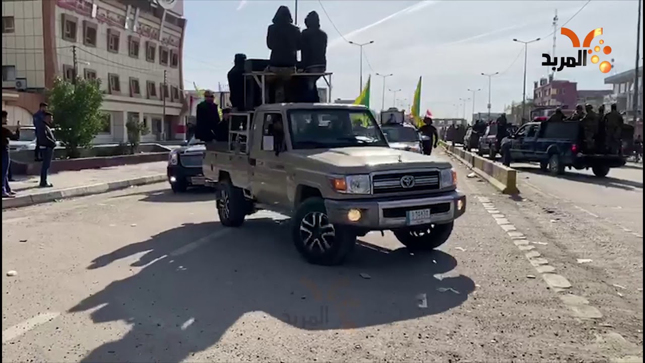 تشييع جثماني شهيدي الحشد في البصرة يصل إلى ساحة اعتصامها #المربد