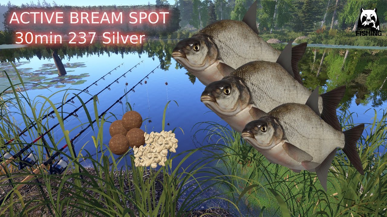Russian Fishing 4 RF4 Old Burg Lake | Active Bream Spot
