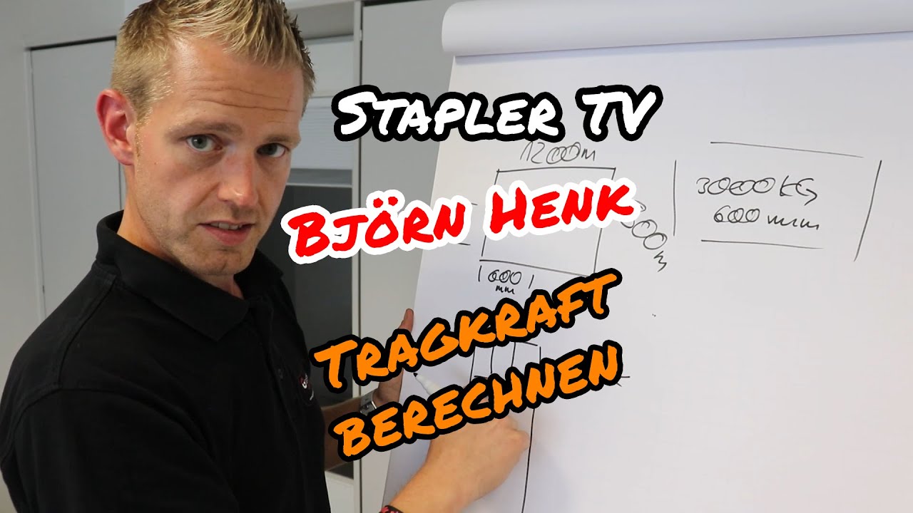 Stapler TV - Wie groß muss er sein? Tragkraft am Gabelstapler berechnen - Björn Henk