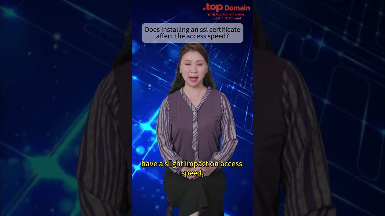 Does installing an ssl certificate affect the access speed?