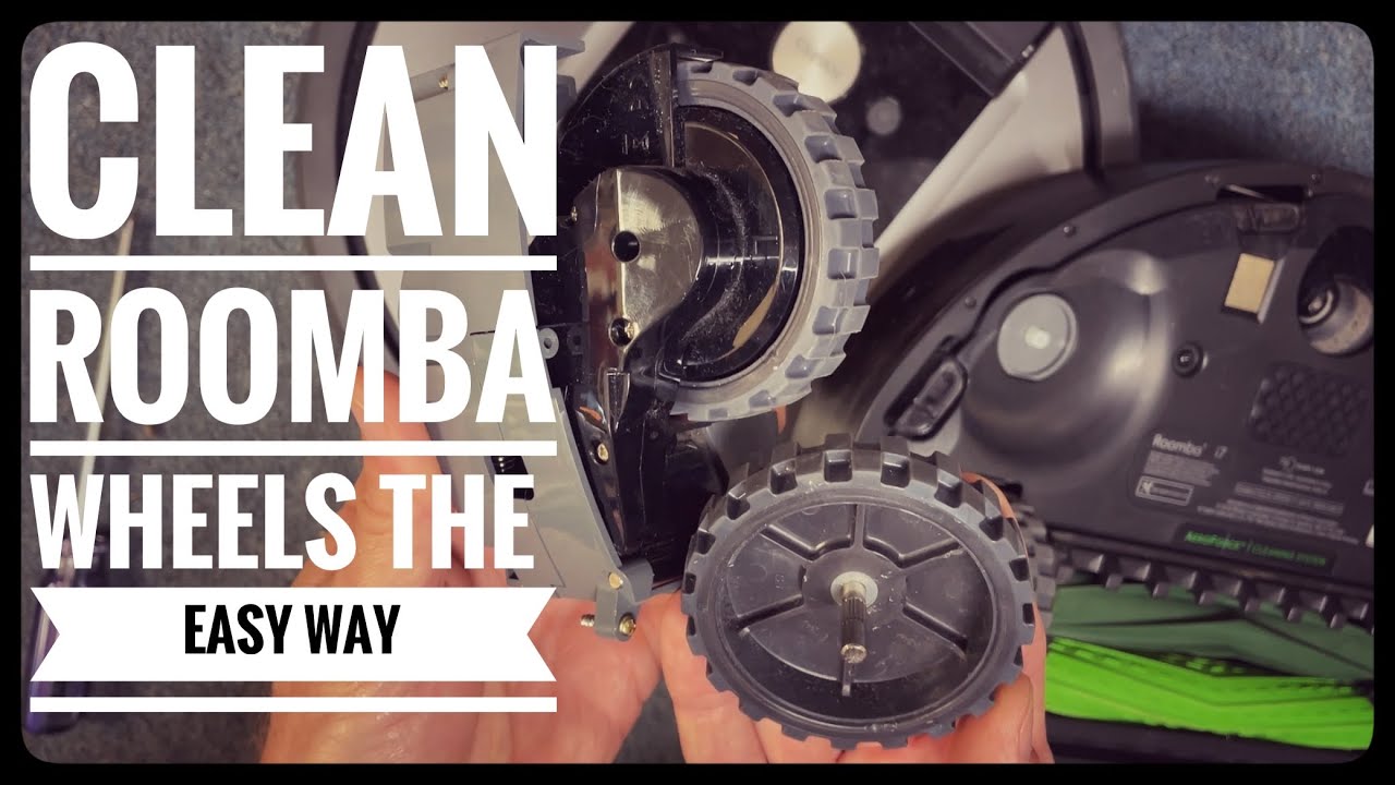 Простой способ почистить колеса Roomba!