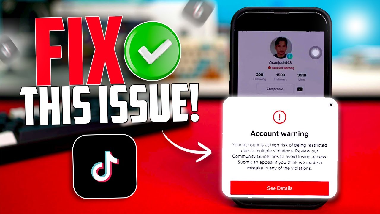 How to Fix &ldquo;Account Warning&rdquo; in TikTok on iPhone | Resolve TikTok Account Issues
