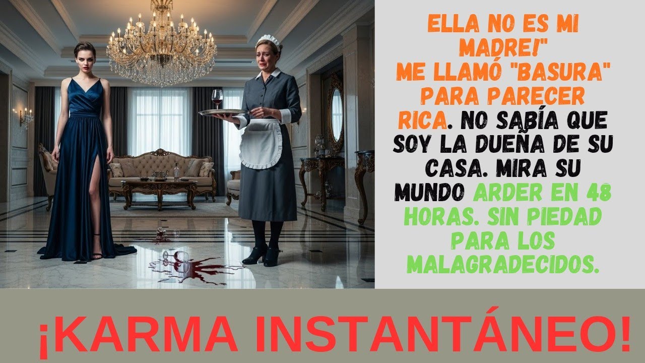Mi hija me negó por vergüenza: Ella no es mi madre, es solo la empleada'.