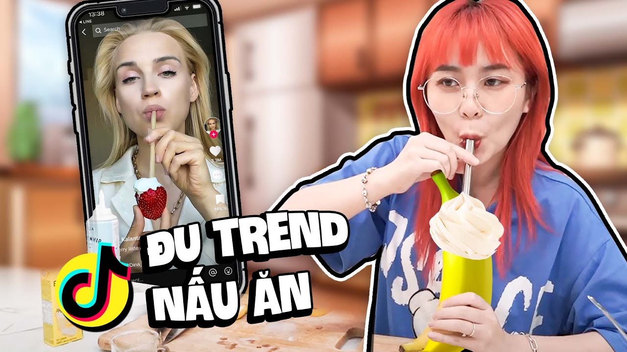 Misthy l&agrave;m theo Tiktok triệu view. Xay sinh tố tất cả mọi thứ trong nh&agrave; bếp | FOOD CHALLENGE