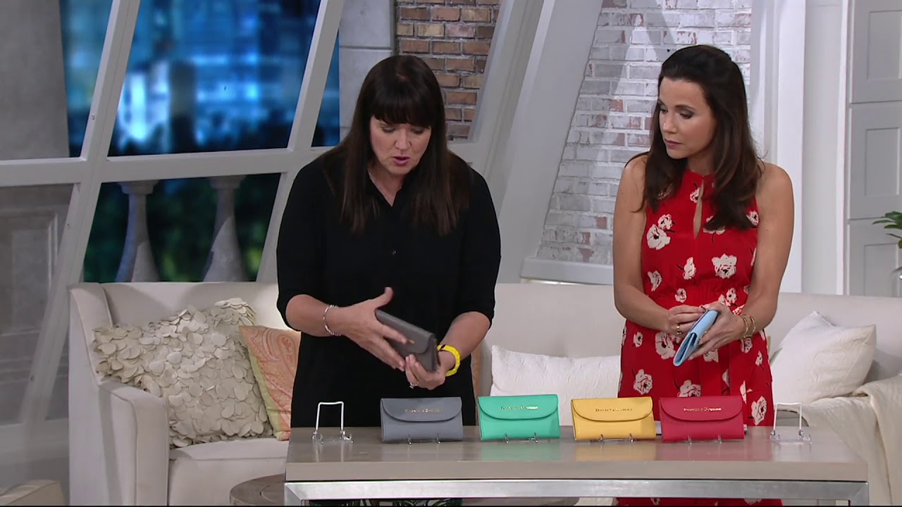 Dooney & Bourke City Leather Continental Clutch on QVC