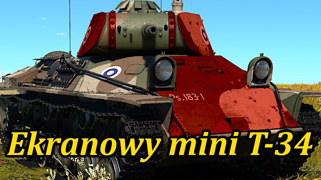Miniaturowy T-34 z dodatkowymi ekranami - T-50 / T-50E