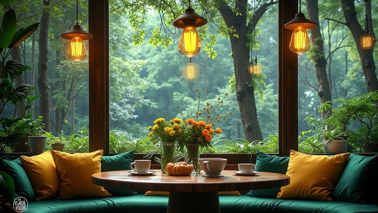 Gentle Spring Morning Jazz Music for Peaceful Relaxation Study or Work Cozy Cafe