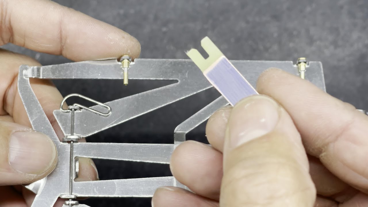 Build a race winning JK C43 Aleos slot car chassis - Part 5 (Soldering Floating Pin Tubes)