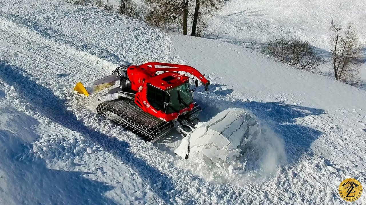 PistenBully 600 / Winter Wonderland / Samnaun / Ischgl / Radlader CAT / Drone