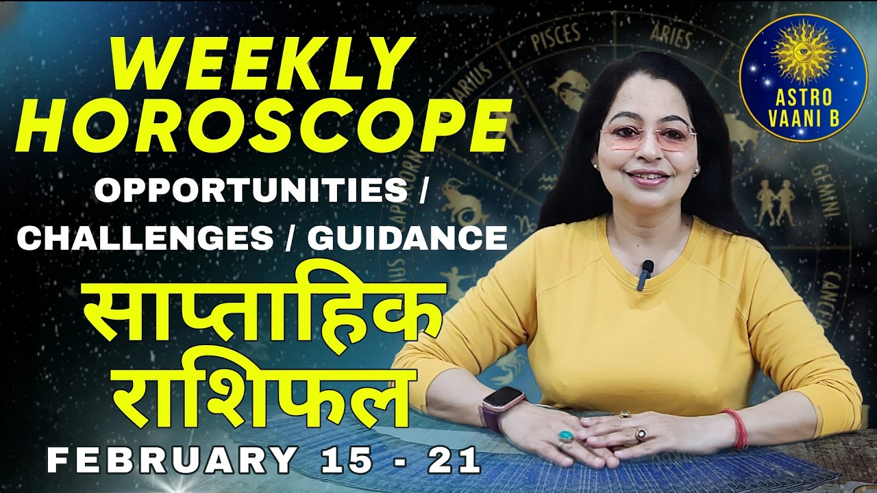 Weekly Horoscope with Opportunities  & Guidance For All Zodiac Sign (15 to 21 Feb.)