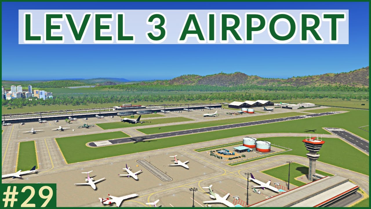 Getting the Airport to level 3 #29 - Unmodded -Cities Skylines