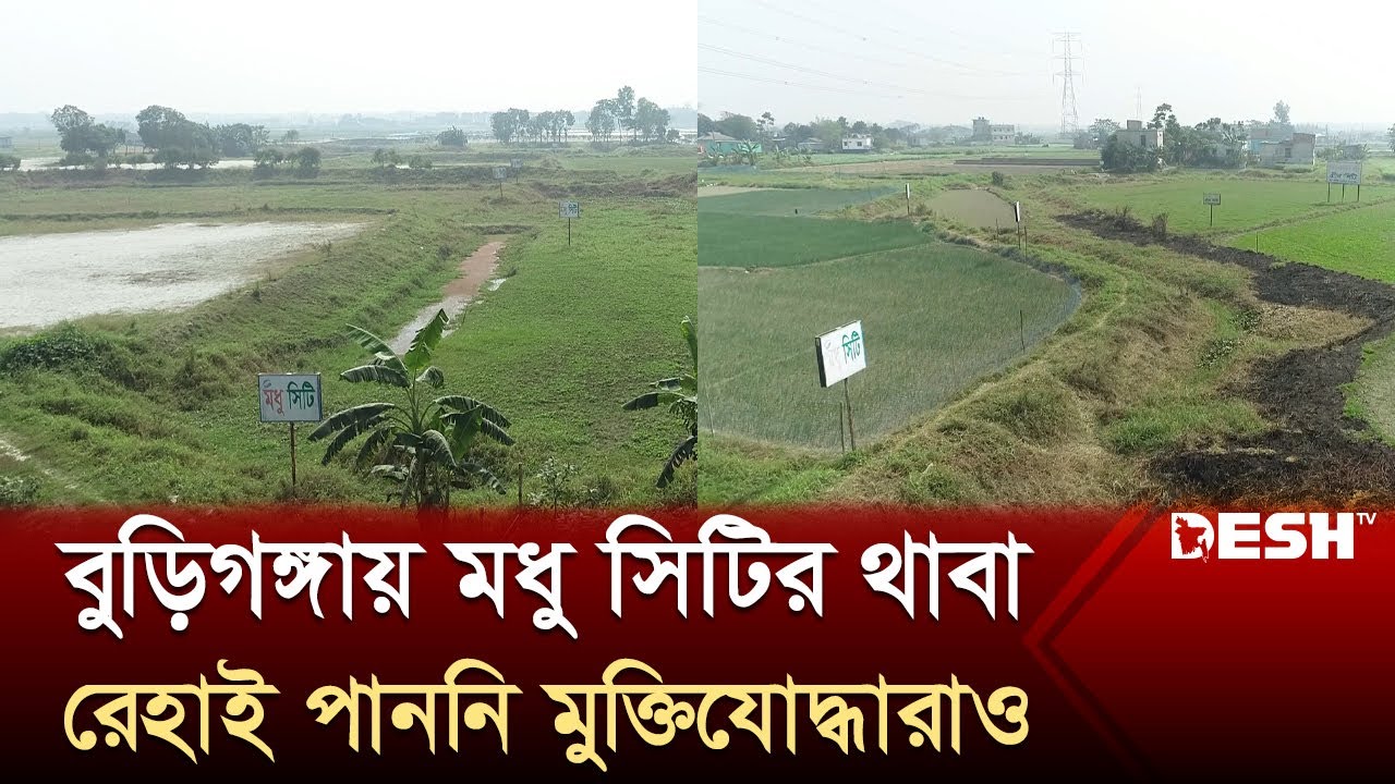 বুড়িগঙ্গায় মধু সিটির থাবা, রেহাই পাননি মুক্তিযোদ্ধারাও | Modhu City | News | Desh TV