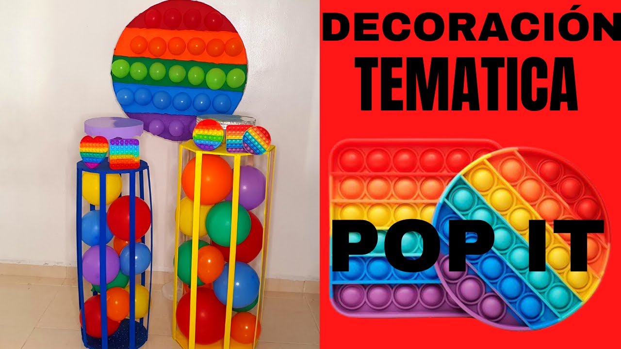DECORACI&Oacute;N DE POP IT/ HAZ TU PROPIO POP IT/ DIY/FIESTA/MANUALIDADES