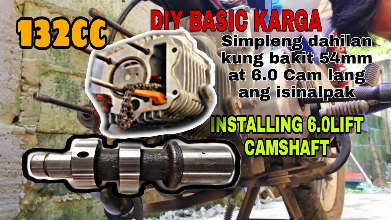 Buhay DIY - HOW TO INSTALL Racing Cam 6.0 Lift at 54mm Block |SIMPLENG KARGA SA WAVE|RS|XRM125