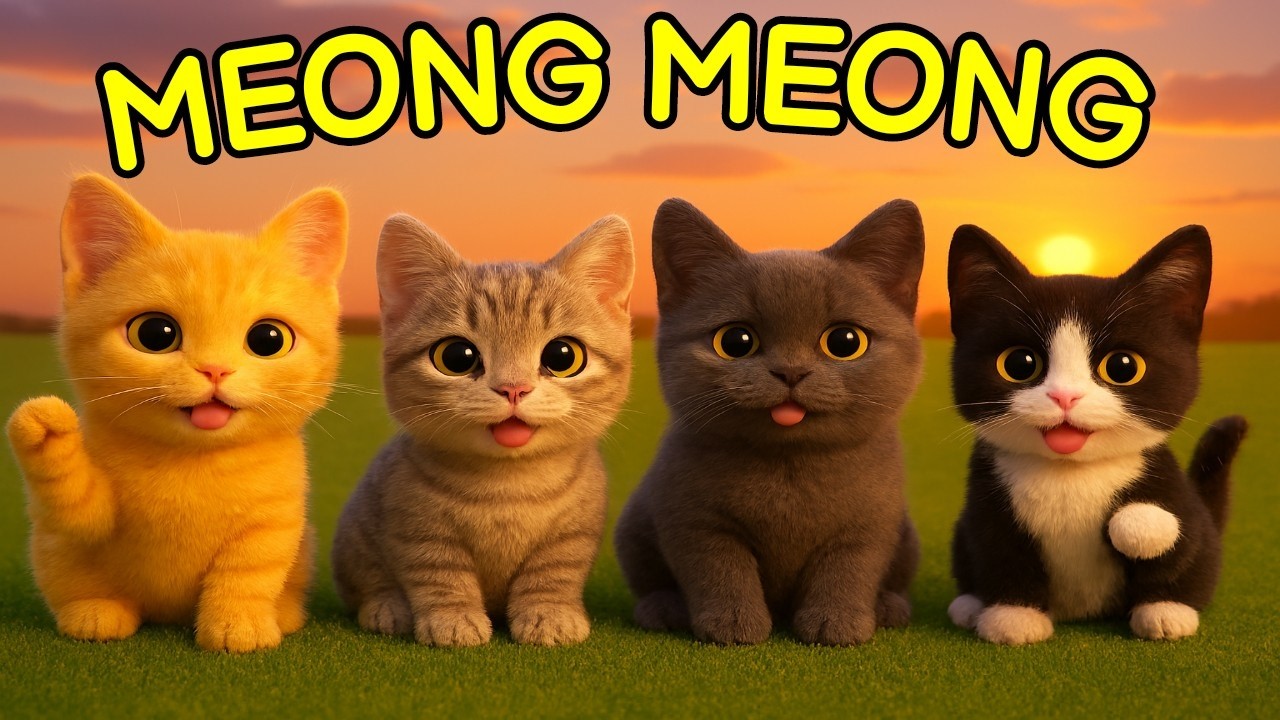 Lagu Anak Anak - ANAK KUCING MEONG MEONG - Lagu Anak & Balita Paling Viral Terbaru 2025