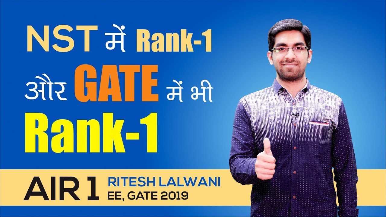 GATE 2019 Topper | Ritesh Lalwani (EE, AIR-1) | MADE EASY Student | Topper&rsquo;s Talk