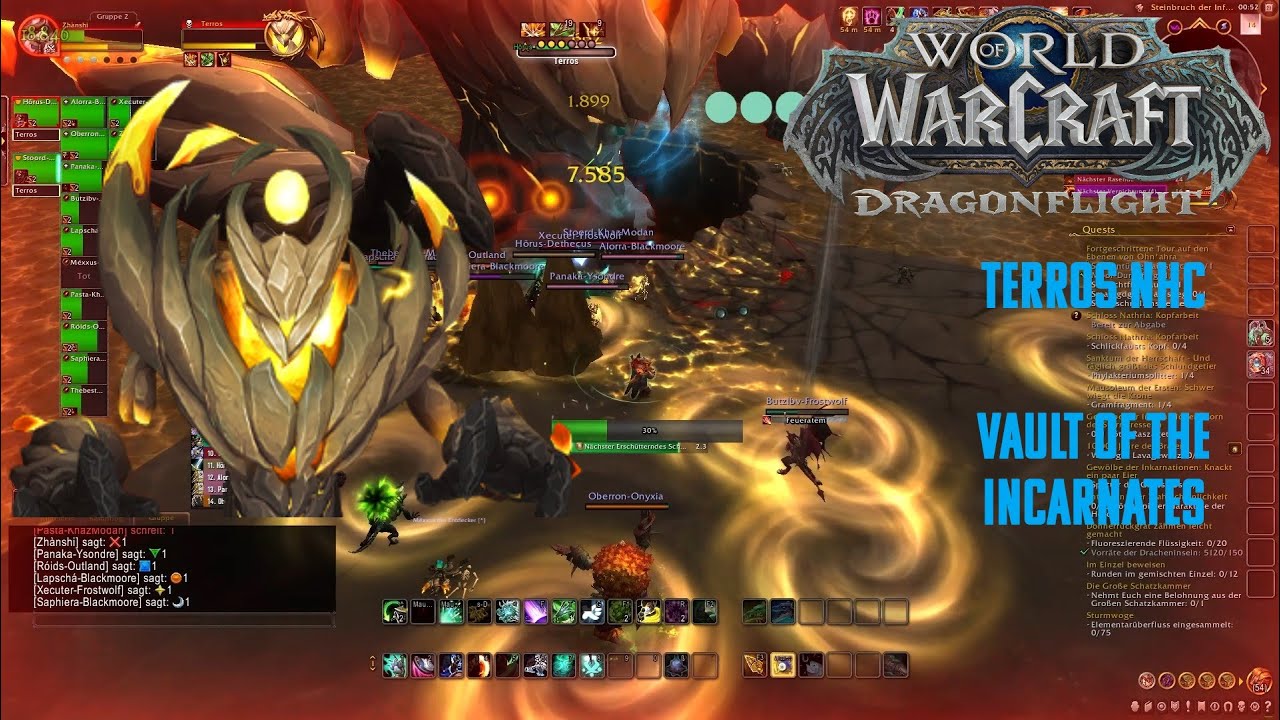 WoW 10.0 Dragonflight - Terros First Kill - Vault of the Incarnates