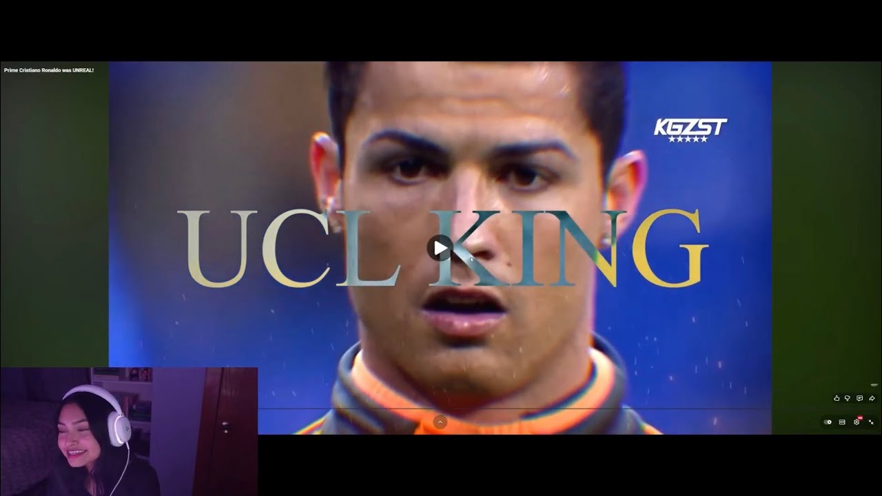 GIRL reacts to CRISTIANO RONALDO