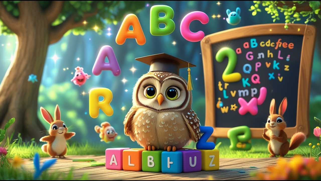 When Barnaby the Owl Met the Alphabet 🦉📚 | ABC Song for Kids | Fun Learning Rhymes