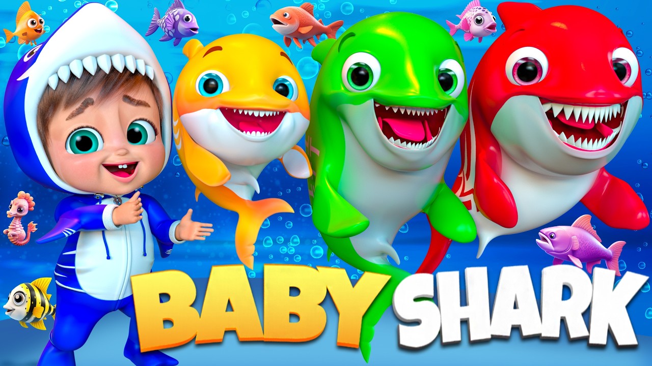 Танец с мыльными пузырями Baby Shark - Детские песенки и стишки #BabyShark #NurseryRhymes