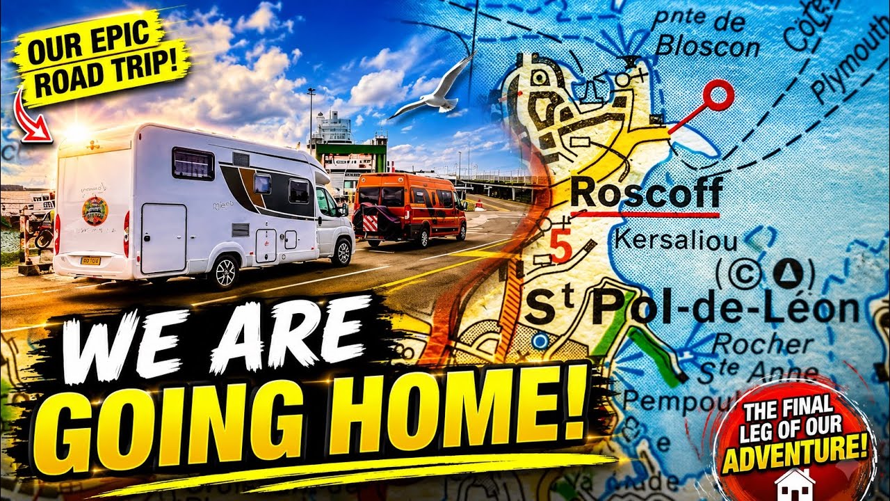 Brittany Via Roscoff Town - UK We Are Going Home Motorhome Tour