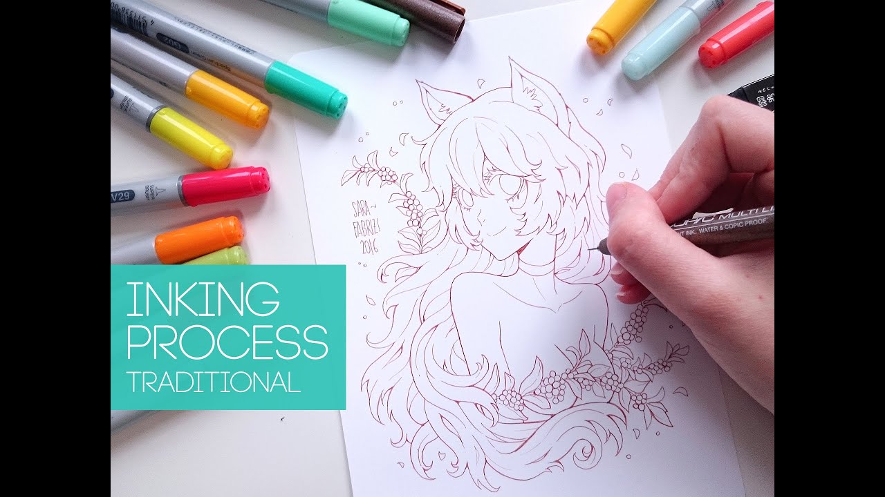 ★ [FOX GIRL] - Inking process