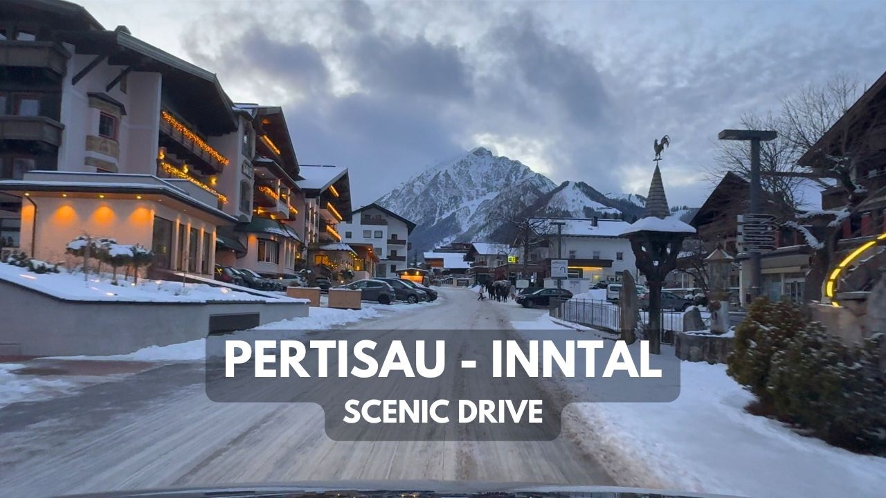 Pertisau am Achensee - Inntal | Festive Scenic Alpine Drive | 4K HDR Dolby Vision | Tirol, Austria