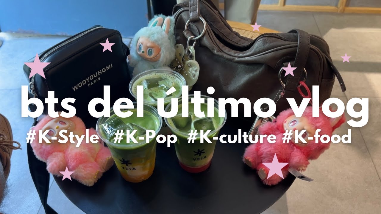 BTS del vlog, labubus, café aesthetic, Hualian, restaurante coreano, mis amigos