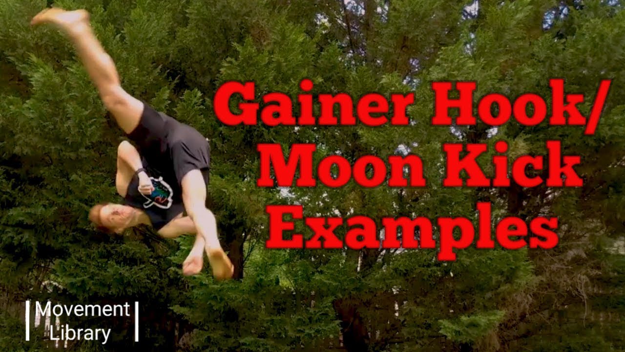 What is a Moon Kick? Gainer Hook Tricking Example
