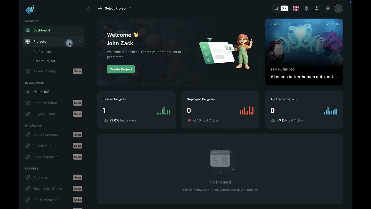 ChainLab: Projects Deep Dive | Creating, Managing & Collaborating on Your Blockchain Endeavors