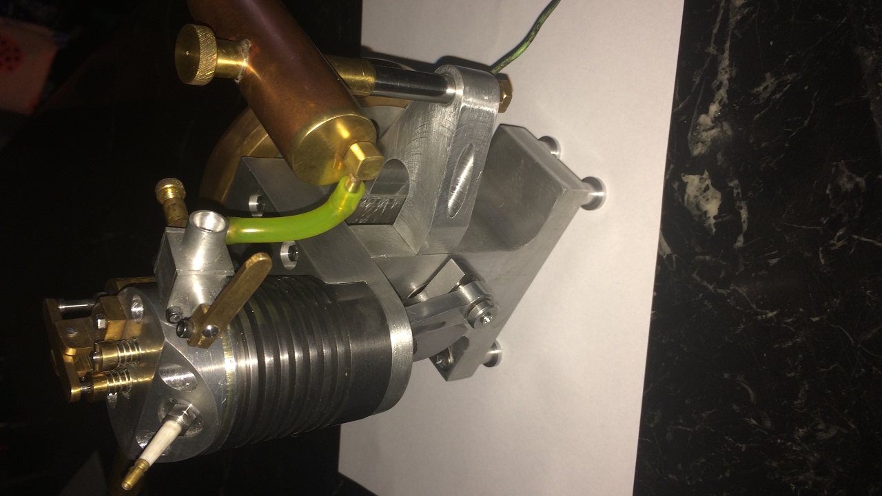 Homemade Miniature engine blows up - pieces fly