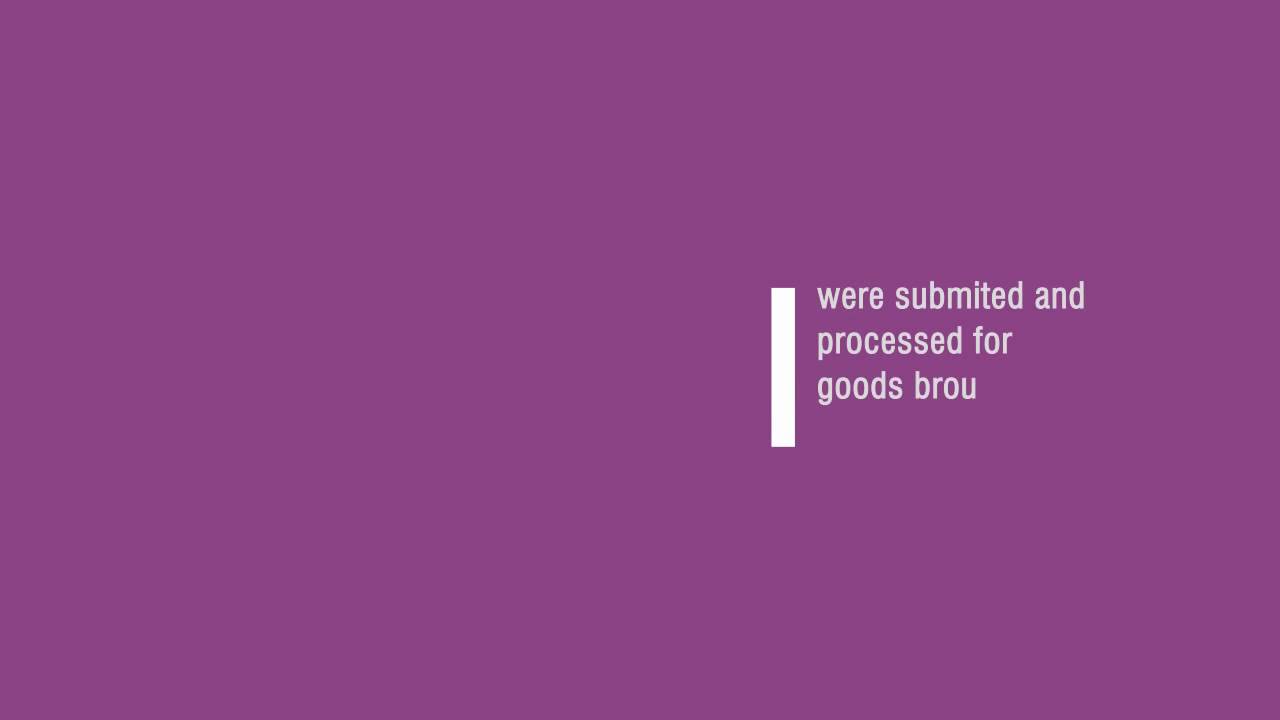 Simplified Customs Declaration