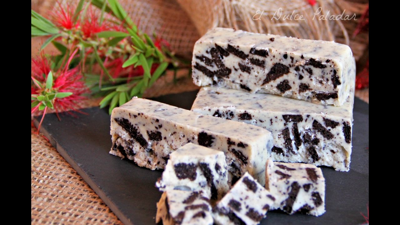 Cómo hacer turrón de chocolate blanco con oreo | El Dulce Paladar