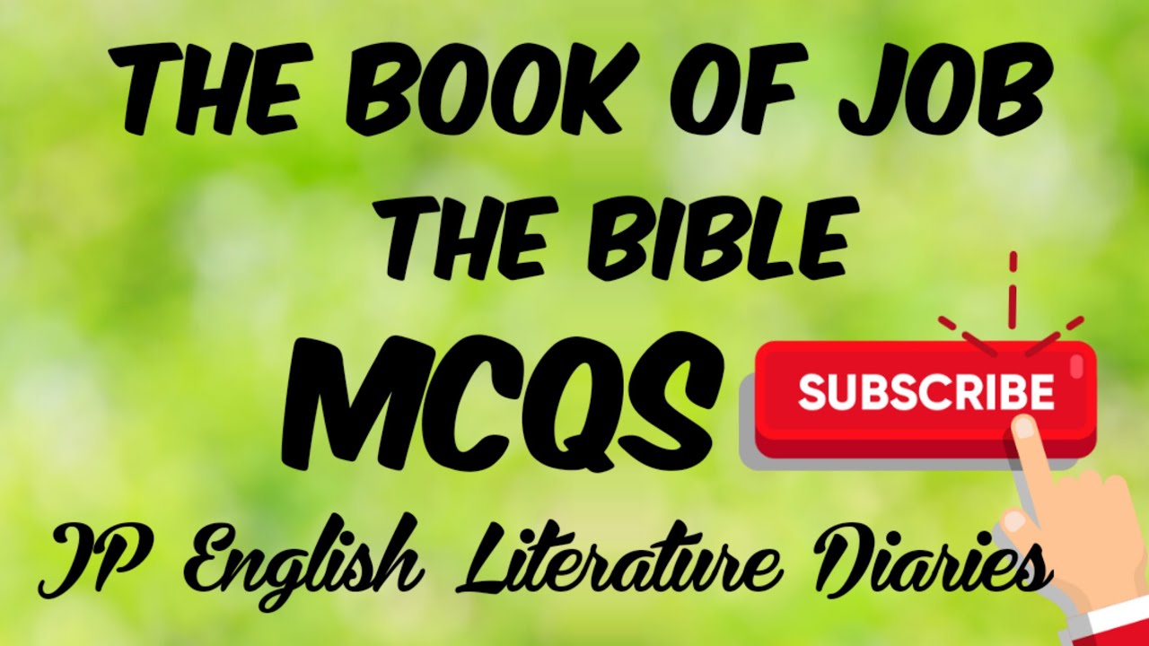 The Book of Job - The Bible MCQs