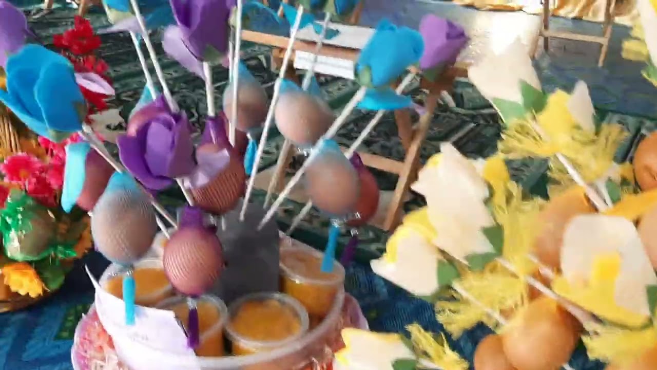 GUBAHAN KREATIF BUNGA TELUR WARIS SEMPENA MAJLIS KHATAM QURAN SK TANJUNG PISANG SELANGKING, SIMUNJAN