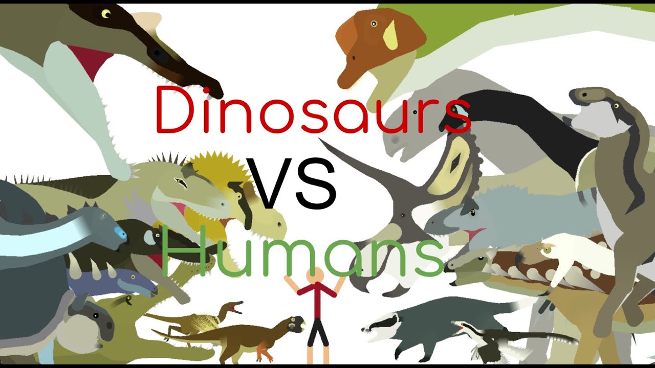 Dinosaurs vs Humans (Compilation) | StickNodes
