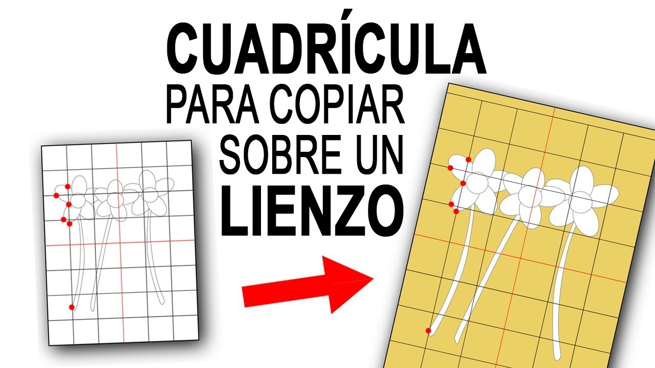 CUADRÍCULA PARA DIBUJAR SOBRE UN LIENZO | Como ampliar foto con cuadrícula | tutorial foto a lienzo