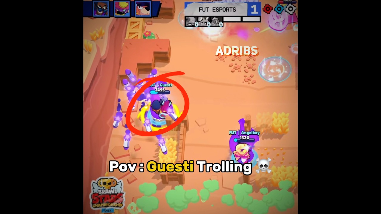 Guesti Revenge is crazy ☠️🔥 #brawlstars #supercell #viral #fyp #revenge #aura #comeback #skill #wow