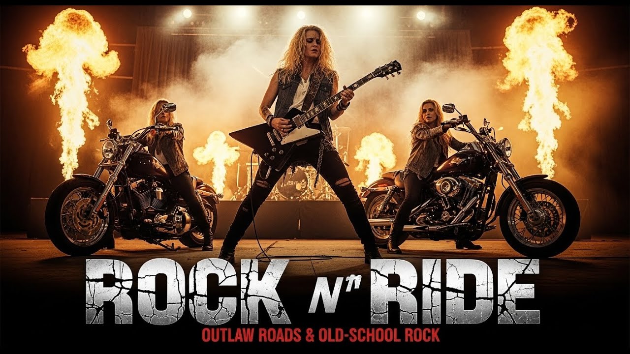 Rock n roll Music 🔥 Outlaw Roads & Old-School Rock 🎸 Rock n Ride Album