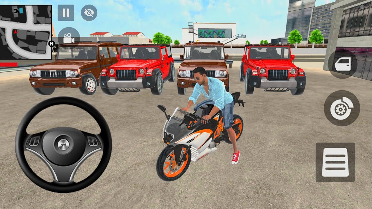 From Superbike to Thar: Ultimate Driving Challenge in indian thieft Aura Simulator game 🎮