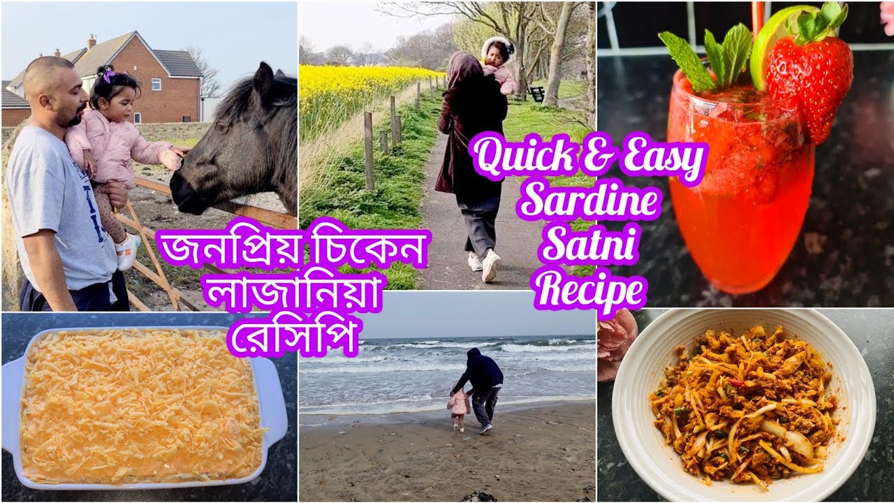 জনপ্রিয় চিকেন লাজানিয়া রেসিপি || Quick & Easy Sardine Satni Recipe Bangla || Tania Ali UK😍vlog-13