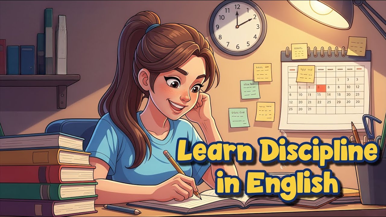 Learn Discipline in English 🕒 | Simple Daily Conversation Practice for Beginners