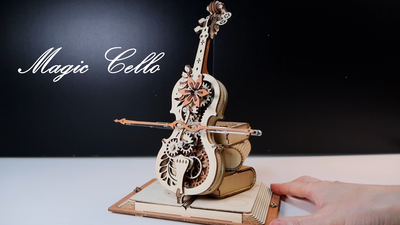 [ROKR] Magic Cello l 매직 첼로ㅣDIY Miniature Dollhouse Kit l ROBOTIMEㅣBOOKNOOK 미니어처 miniature 쉽게 만들기