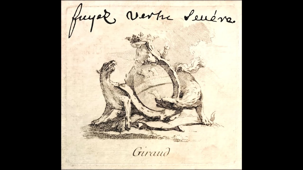 Manuscrit de Giraud, "Fuyez vertu sévère"