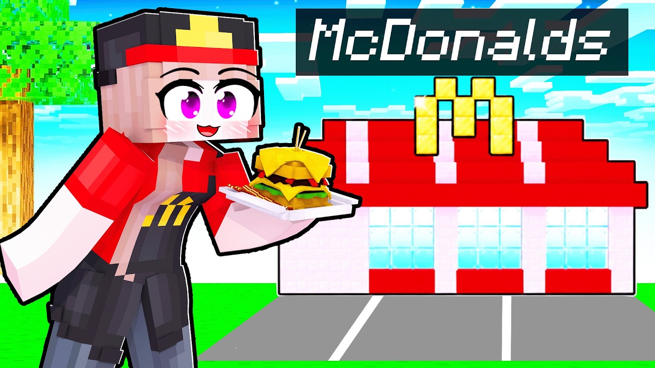 LAYSA ABRIU uma HAMBURGUERIA no MINECRAFT!
