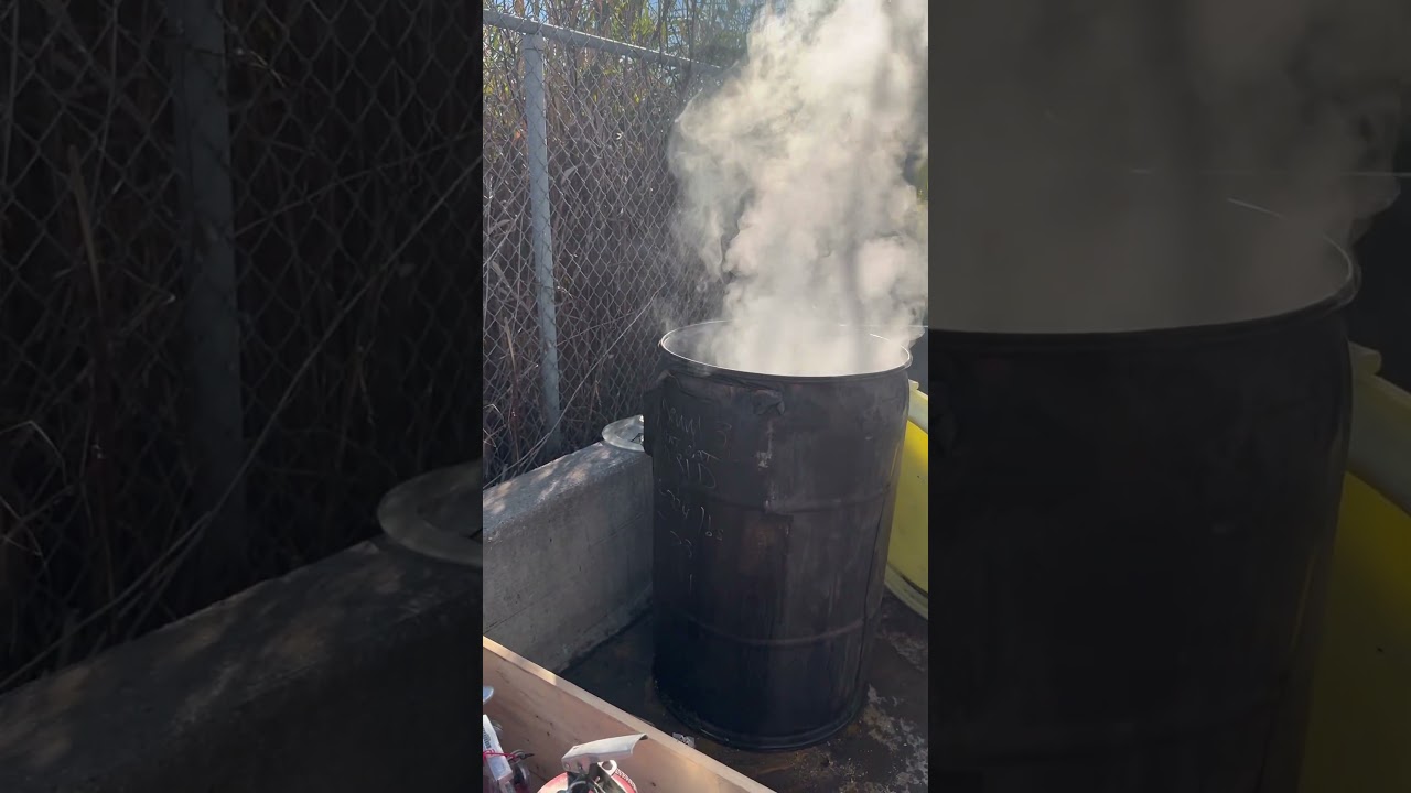 Some chemicals are crazy  . Anhydrous aluminum chloride .