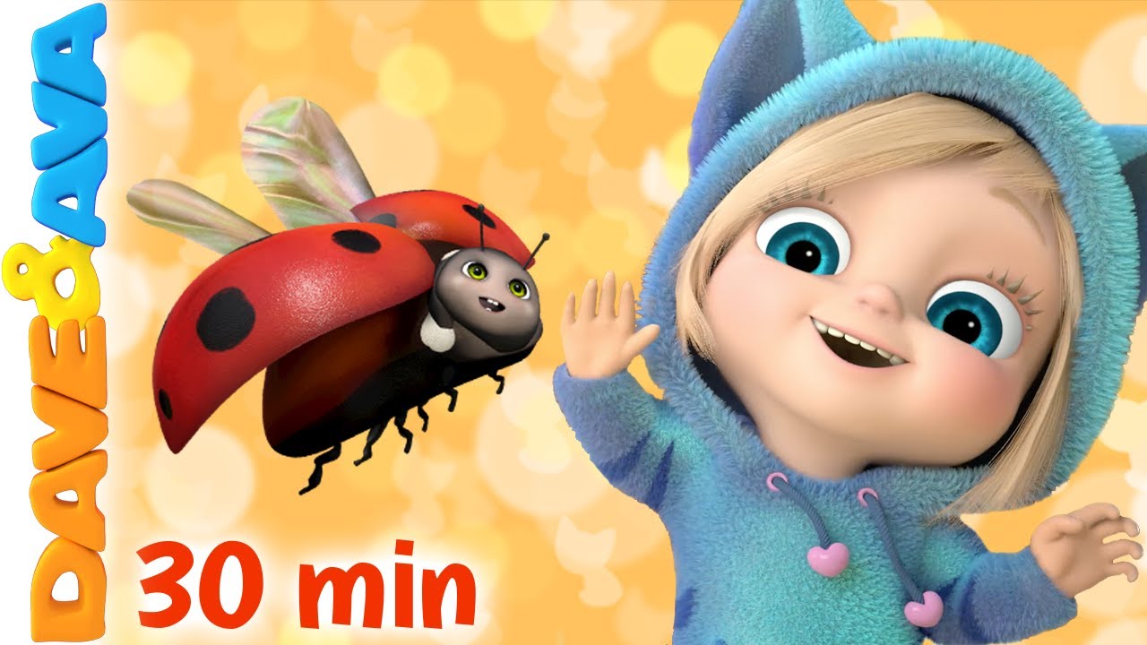 ​​😍 Five Little Ladybugs, Mix a Pancake and More Kids Songs | Nursery Rhymes by Dave and Ava 😍