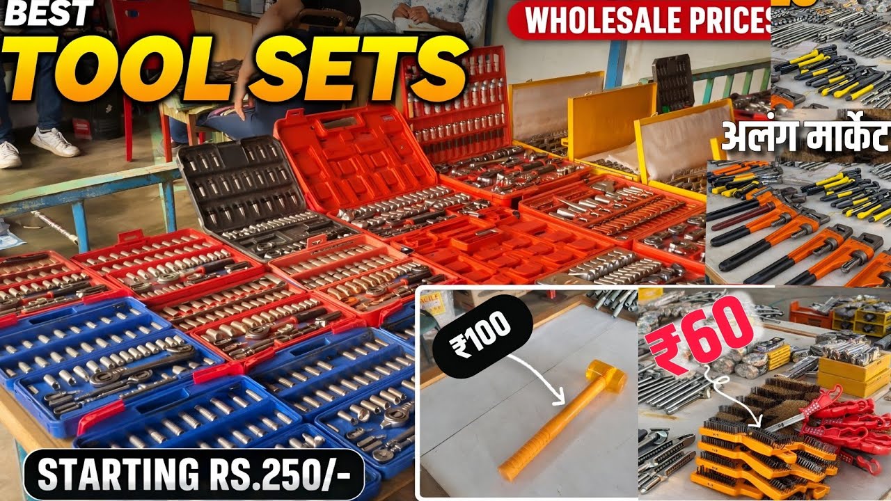 ALANG TOOL MARKET :- Gujarat. NO.1 || Hammer, Screwdriver, Wrench, Pliers, Saw, Drill, Chisel, Etc 