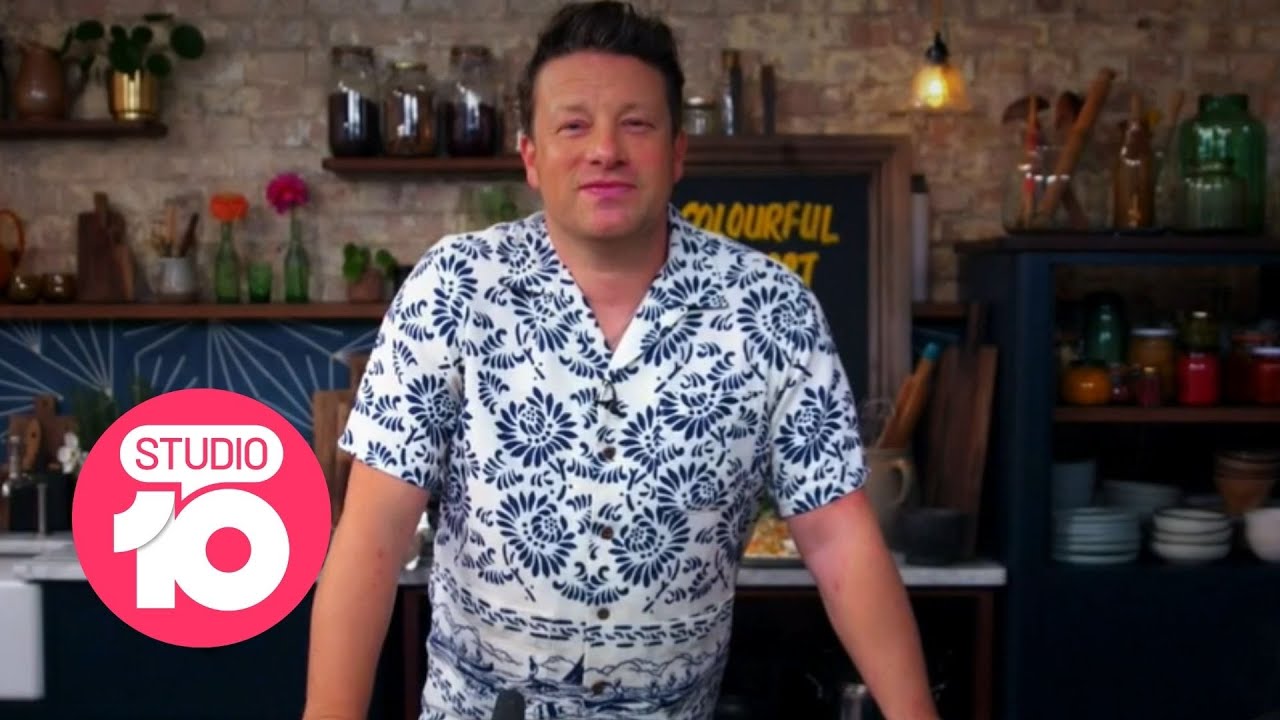 Jamie Oliver Teaches Sarah Harris Extraordinary Seafood Parcels  | Studio 10