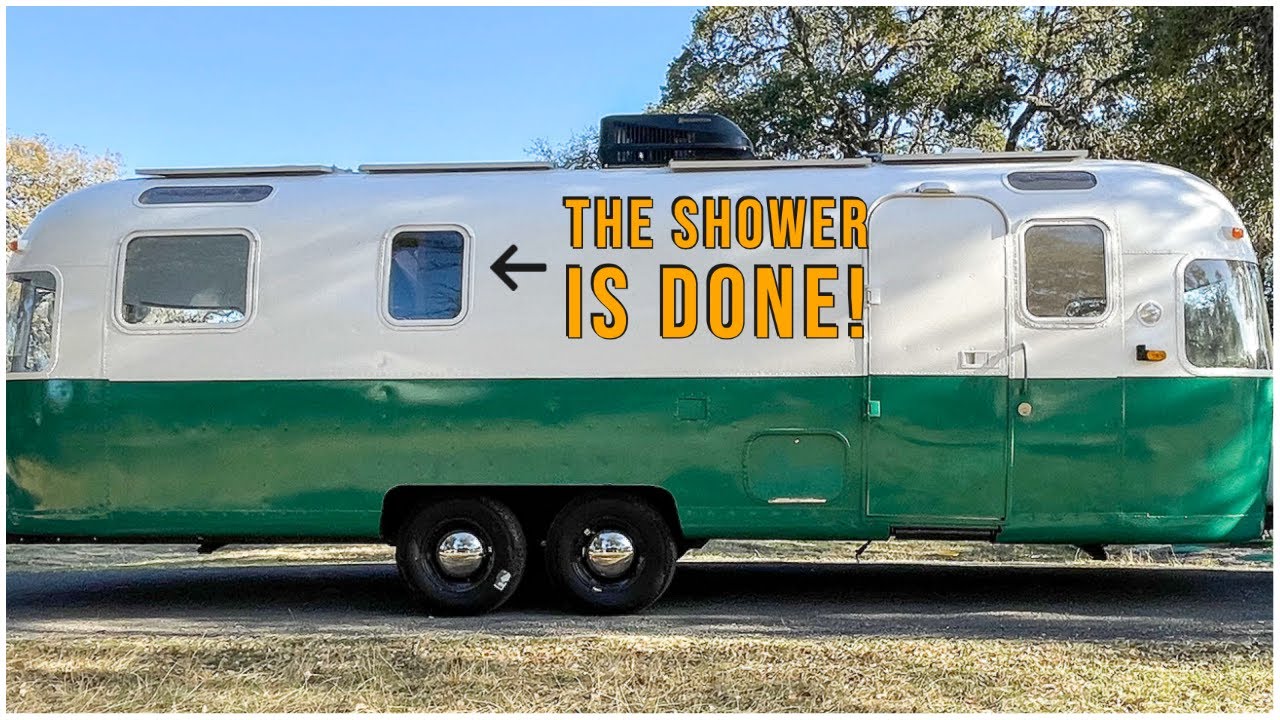 DIY Airstream Shower Pt. 2 / Vanity Build / TPM Sensors (Airstream Argosy Restoration Ep. 26)